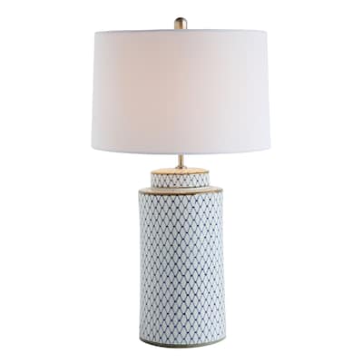 Ceramic Table Lamp with Linen Shade