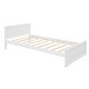 preview thumbnail 71 of 90, Modern Style Wooden Loft Bed with a Twin Size Stand-alone Bed, Shelves, Desk and Wardrobe