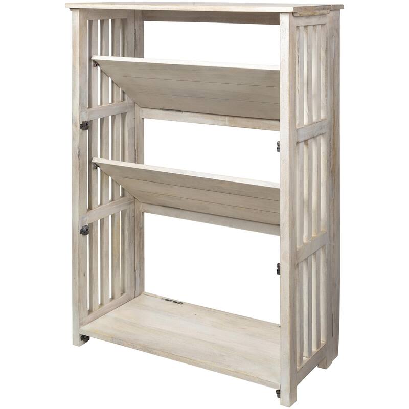 Bamako Distressed Wood Bookshelf Bed Bath & Beyond 37784442