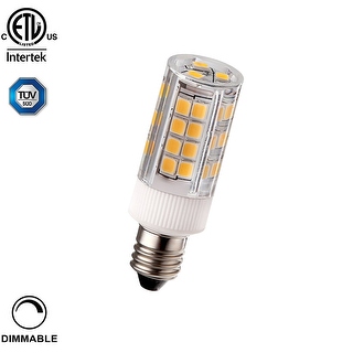 1 Pack/3 Pack 3.5w (40w Equiv.) Dimmable E11 Led Light Bulb, Etl-listed, 400lm, 3000k Warm White (1 