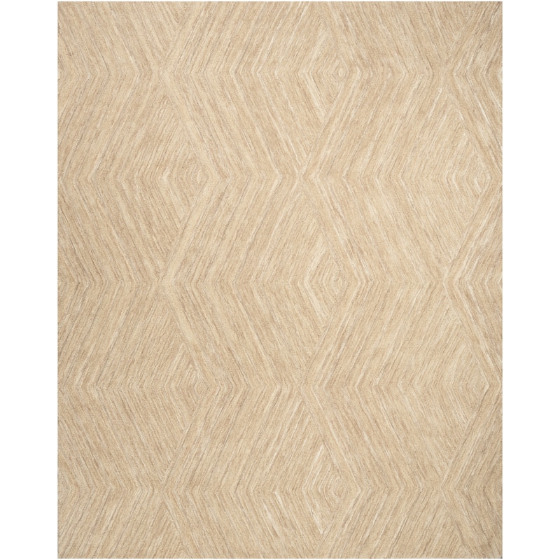 Nourison Graceful Indoor only Geometric Wool Area Rug - 7' 9" x 9' 9" - Taupe