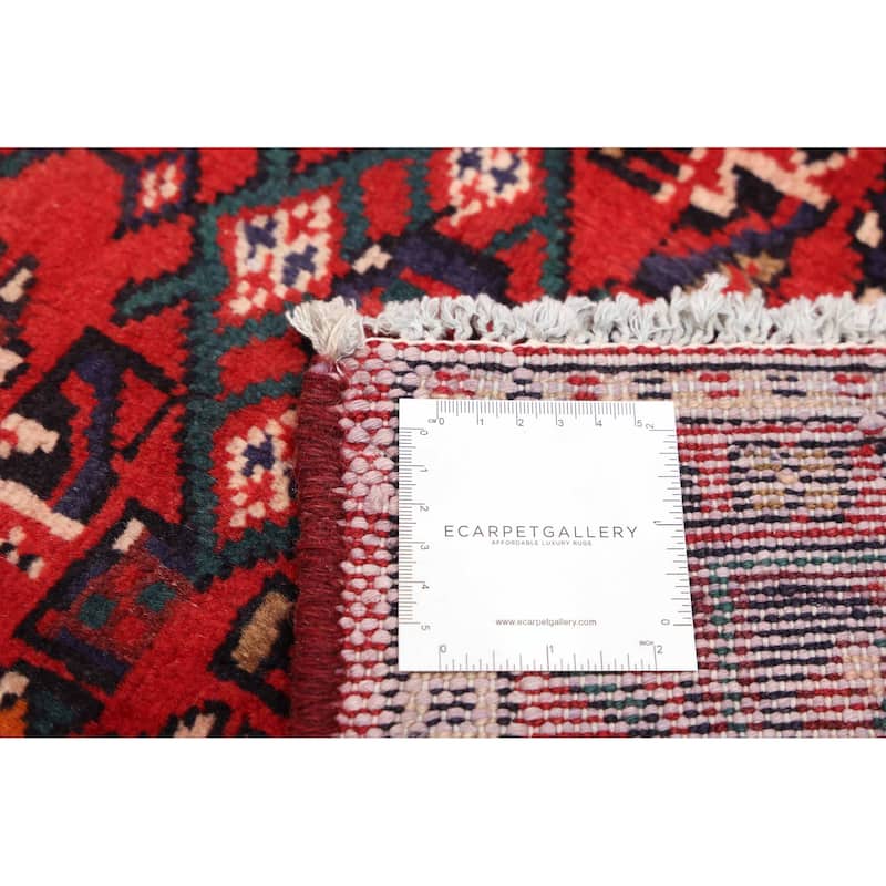 ECARPETGALLERY Hand-knotted Andelz Red Wool Rug - 4'7 x 8'2
