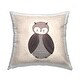 preview thumbnail 1 of 5, Stupell Patterned Owl Nursery Nature Animal Printed Outdoor Throw Pillow Design by Birgit Maria Kiennast