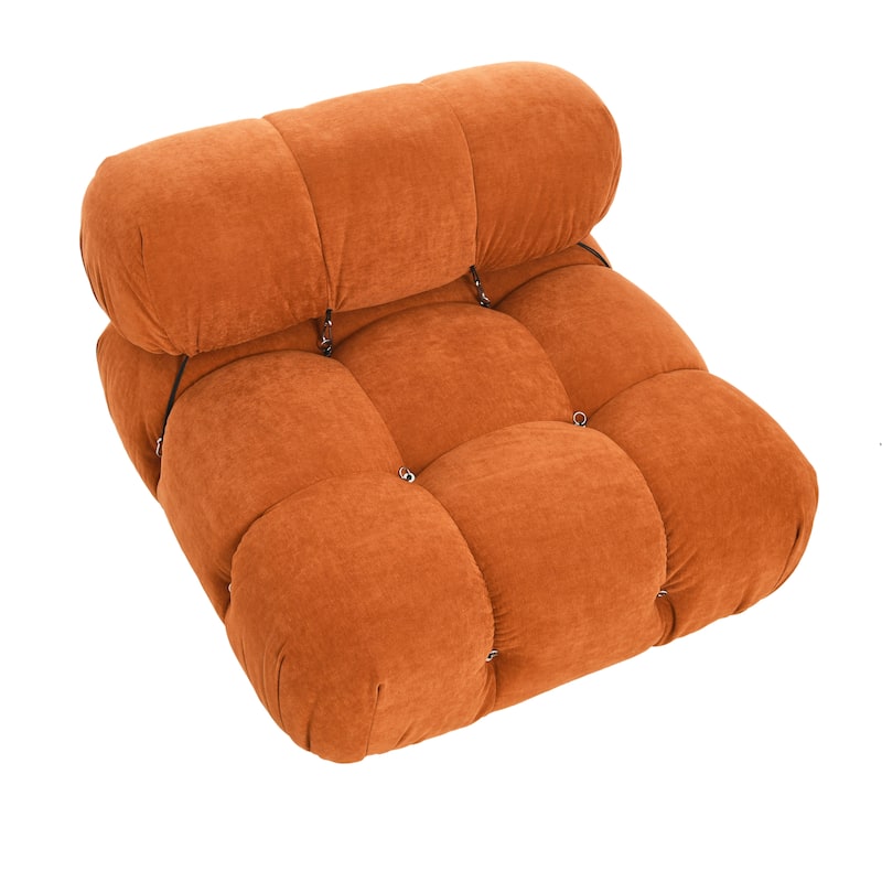 Armless Modular Chair with Locking Wheels