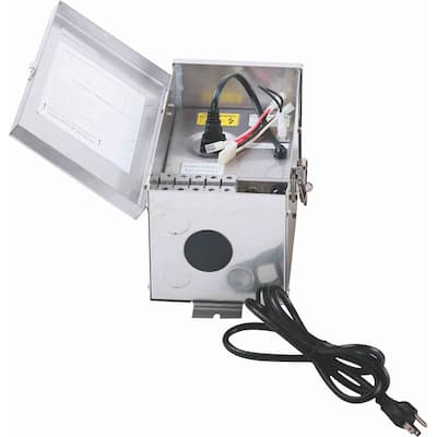 Indigo Home Low Voltage Landscape Transformer 300W, 120V, Stainless Steel - Stainless Steel