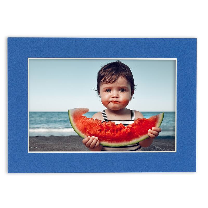 20x20 Mat for 8x8 Photo - Royal Blue Matboard for Frames Measuring 20 x 20 Inches - To Display Art Measuring 8 x 8 Inches