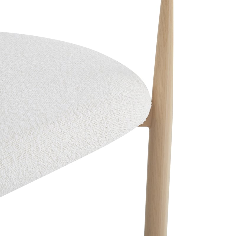 Roomfitters Upholstered Barstool Set of 2, Counter Height Seating with Backs and Iron Legs