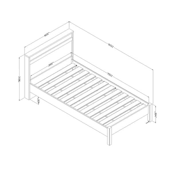South Shore August Complete Bed with Headboard
