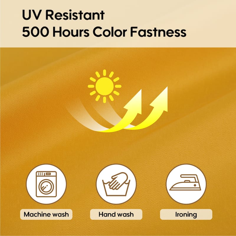 Polyester 14-Piece Outdoor Rattan Cushion Covers Set with Zipper - 25.6L x 25.6W x 3.9H inch