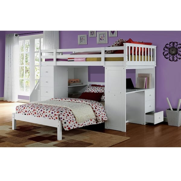Twin Loft Bed & Ladder in White Bed Bath & Beyond 36308914