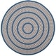 preview thumbnail 25 of 57, SAFAVIEH Handmade Braided Levina Country Rug 5' Round - Ivory/Blue - Round
