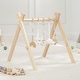 preview thumbnail 25 of 30, Wooden Baby Play Gym, Baby Activity Gym by Comfy Cubs Natural Wood