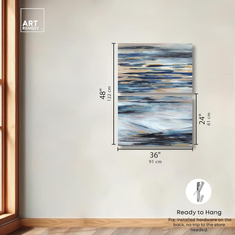 Endless Sea Canvas Set of 2 by Art Remedy, Gallery Wrapped