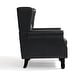 preview thumbnail 74 of 76, Button-Tufted Accent Chair Wingback Armchair - 38"H