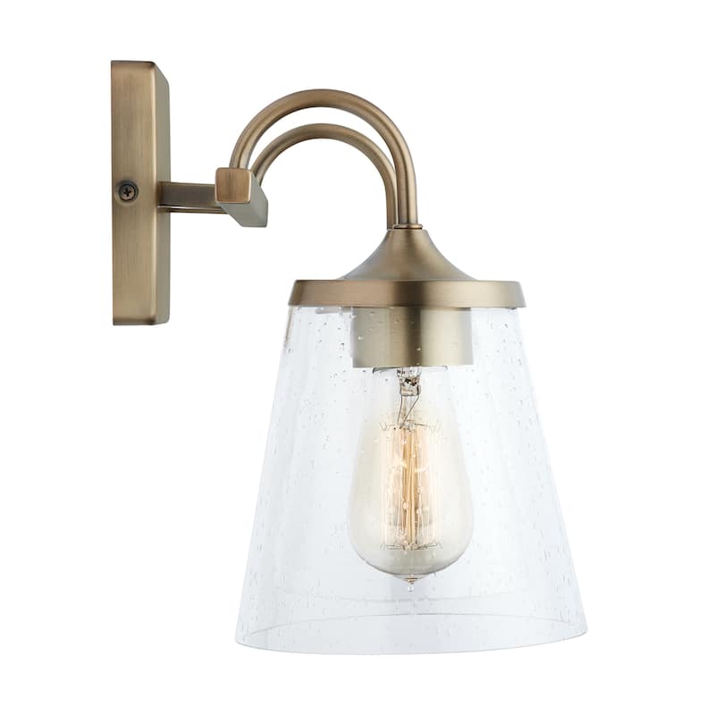 Jayne 2-light Bath/ Vanity Fixture w/ Clear Seeded Glass