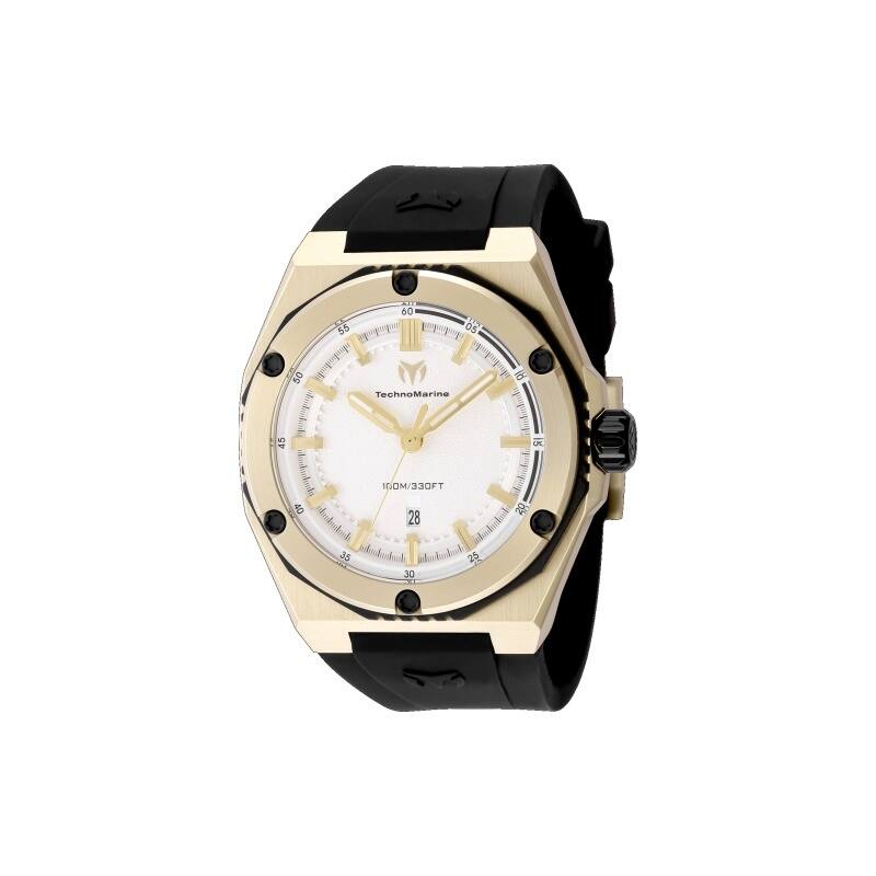 Technomarine Men's TM-416068 CORAL Quartz 3 Hand Silver Dial Watch