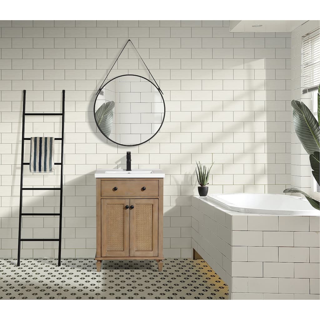 Ari Bath Annie 24" Bathroom Vanity Weathered Fir