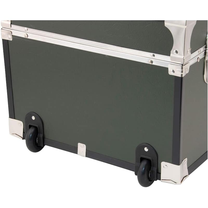 HomeStock Lockable Under Bed Storage Trunk - Heavy Duty Portable Footlocker for College Dorms & Camps with Secure Latch Closure