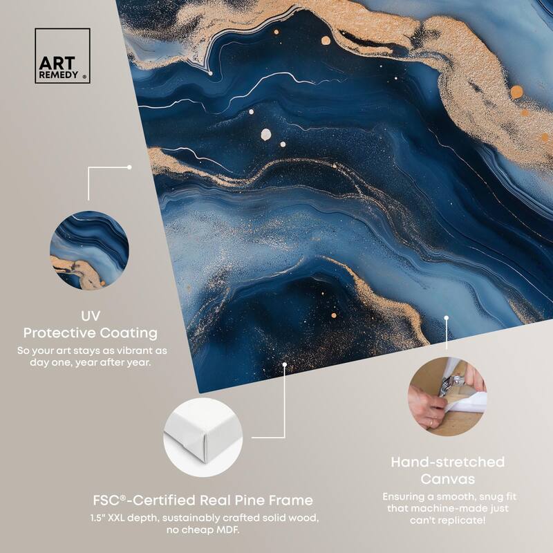 Deep Sea Geode II Canvas by Art Remedy, Gallery Wrapped