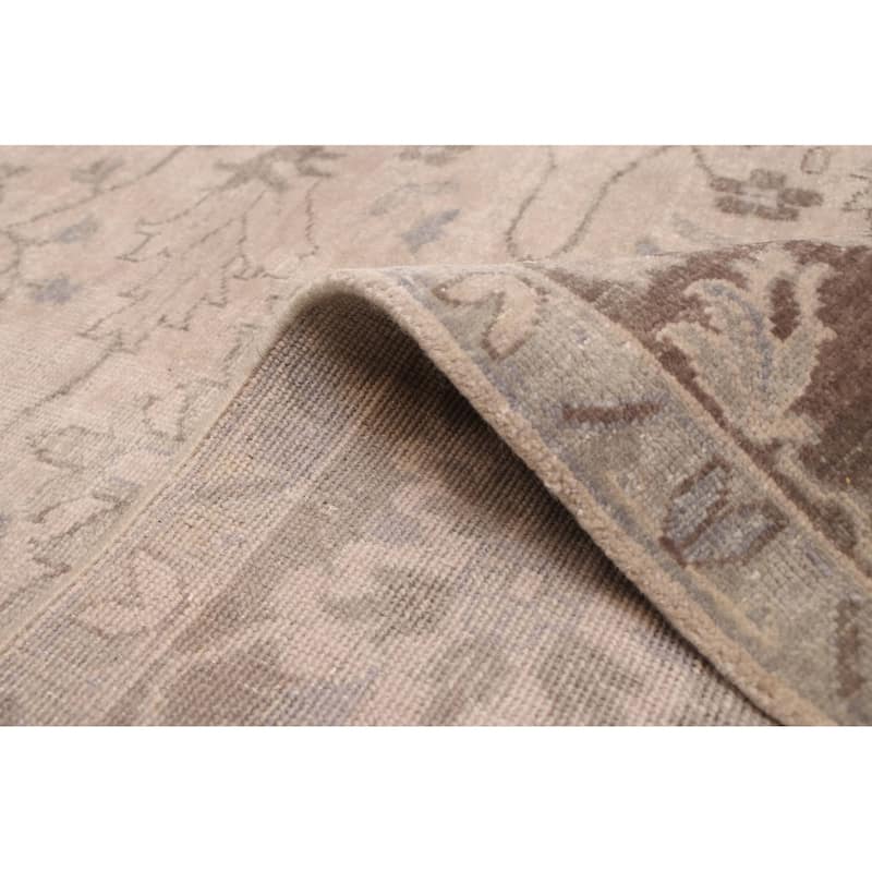 ECARPETGALLERY Hand-knotted Jules Serapi Light Grey Wool Rug - 7'11 x 9'10