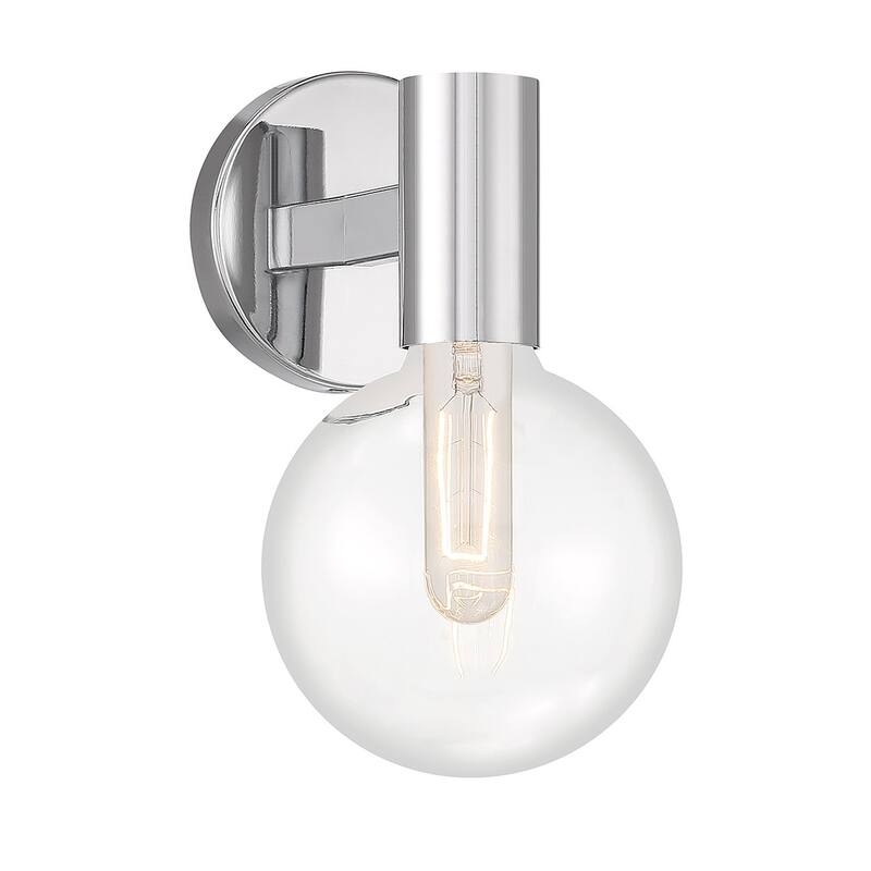 Savoy House 9-3076-1 Wright 10" Tall Wall Sconce - Chrome
