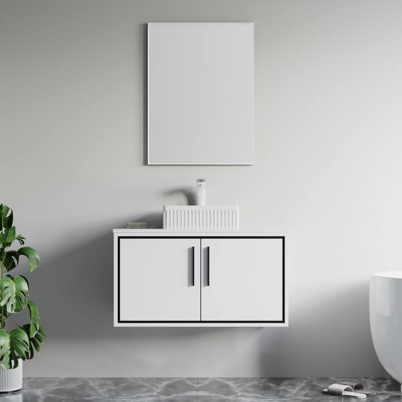 Dowell Fluted Ceramic Vessel Sink