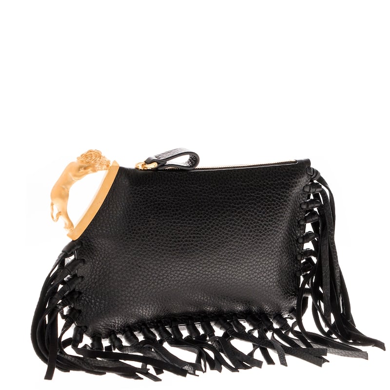 Valentino Clutch with Leather Tassels
