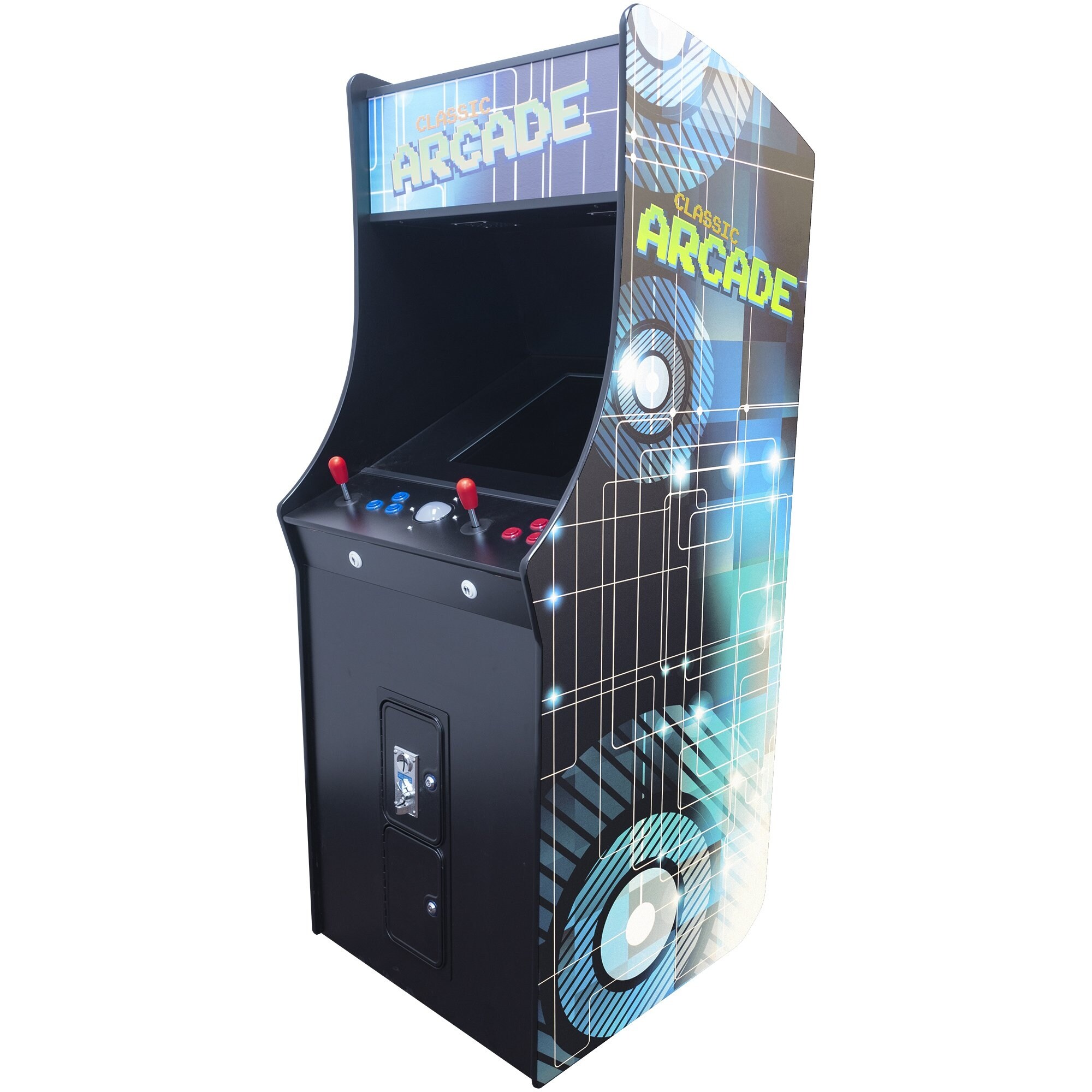 Creative Arcades Full-Size Commercial Grade Stand Up Arcade Machine with 60 Classic Video Games, 22-Inch LCD Screen - 2 Player