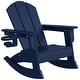 preview thumbnail 39 of 58, Laguna Kids Outdoor Poly Adirondack Rocking Chair with Side Table 3-Piece Set