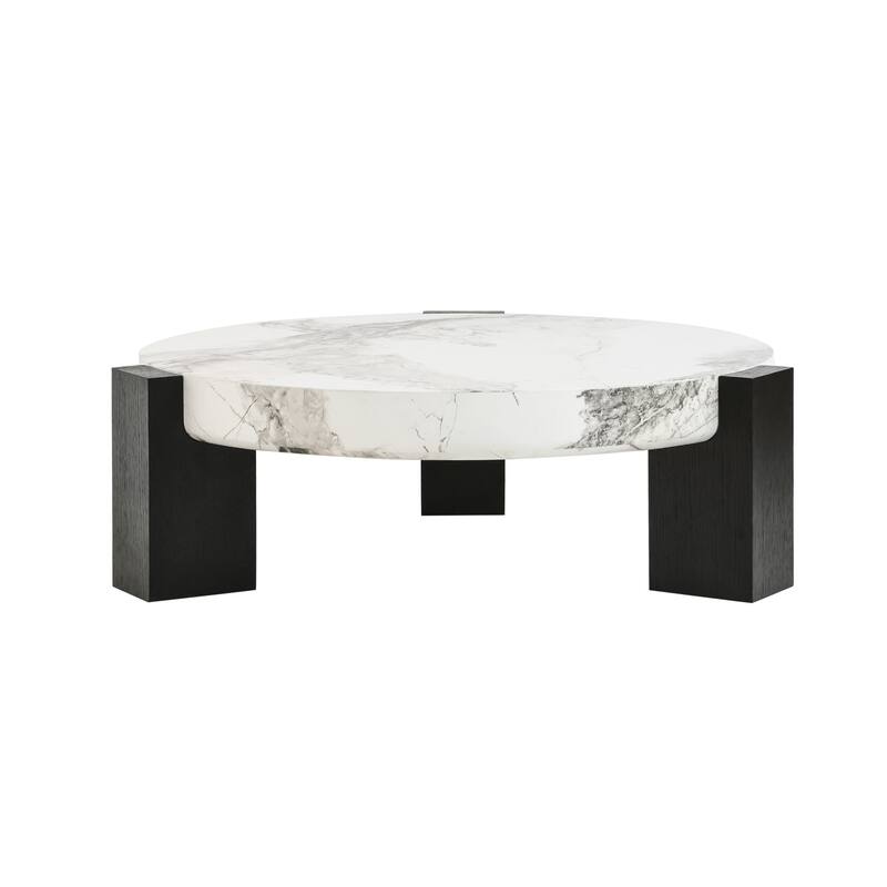 Artistic Industrial Style Nesting Coffee Table Set of 2 Round Side Table Sofa Table