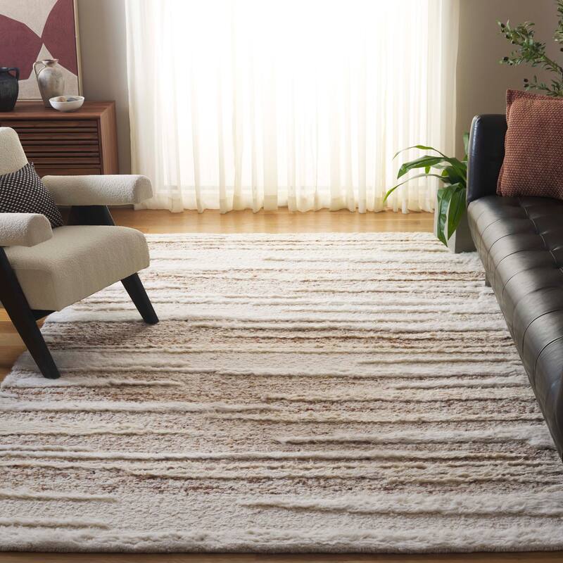 Stobi Rustic Wool SAFAVIEH Handmade Tribeca Ayanna Rustic Wool Rug - Overstock - 40458992