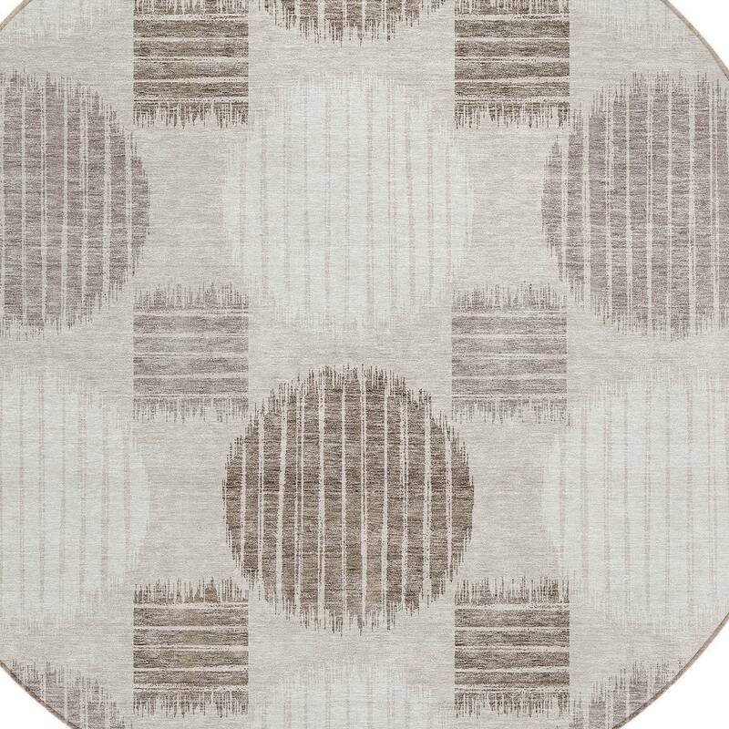HomeRoots Geometric Transitional Rectangle Outdoor Rug