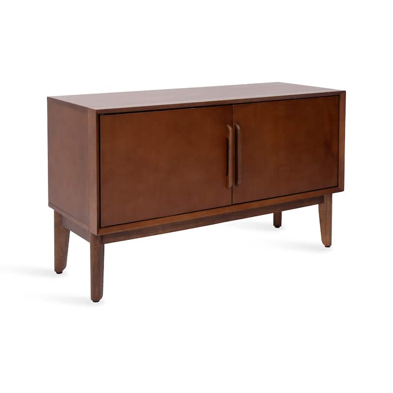 Kate and Laurel McCutcheon Floor Media Cabinet - Walnut - 38x15x22