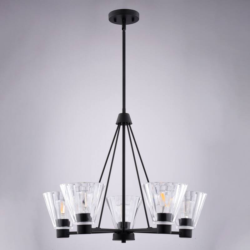 Vaxcel Lighting H0309 Dalton 5 Light 26" Wide Chandelier