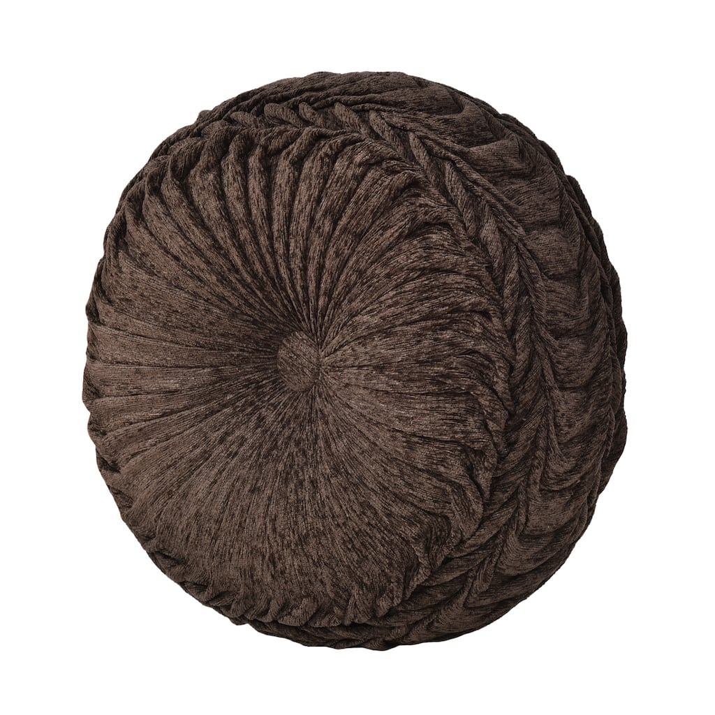 J. Queen New York Cerino Tufted Round Decorative Throw Pillow