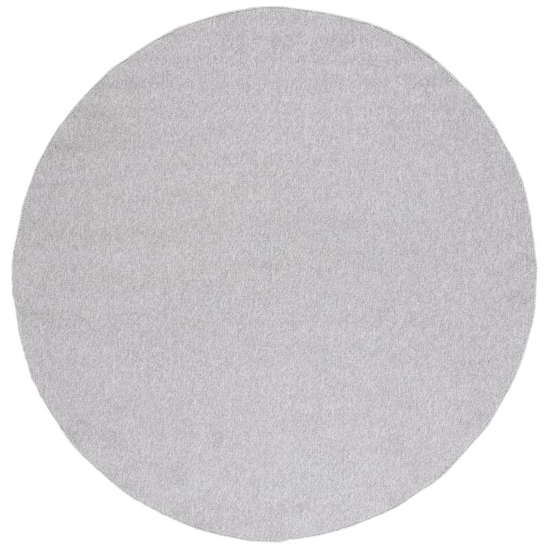 SAFAVIEH River Alcie Contemporary Solid Rug - 6'7" Round - Grey