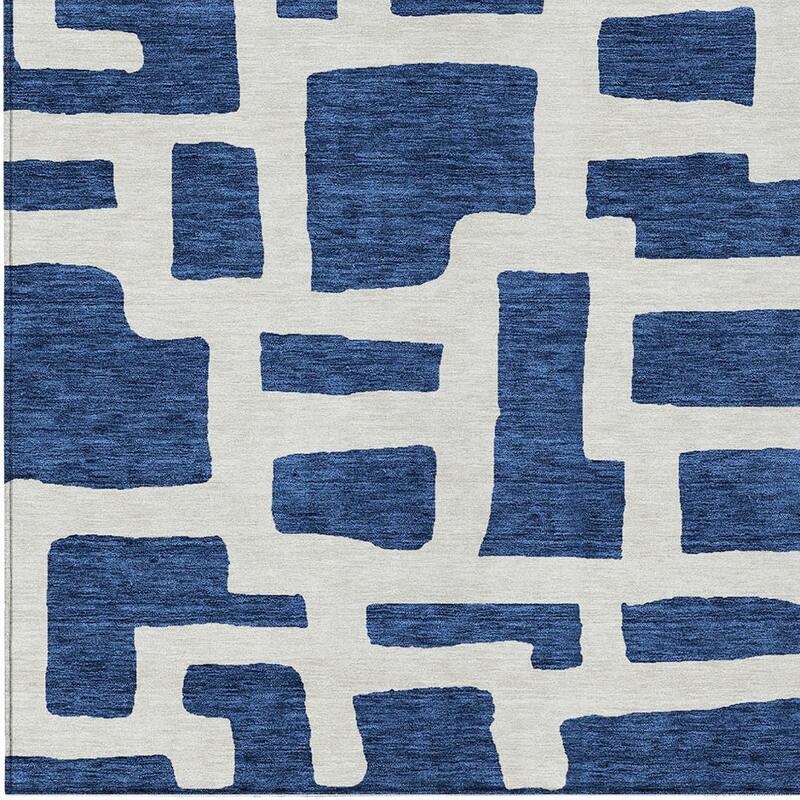 HomeRoots Abstract Transitional Rectangle Outdoor Rug
