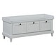 preview thumbnail 66 of 70, Storage Bench with Cushioned Seat and 3 Drawers