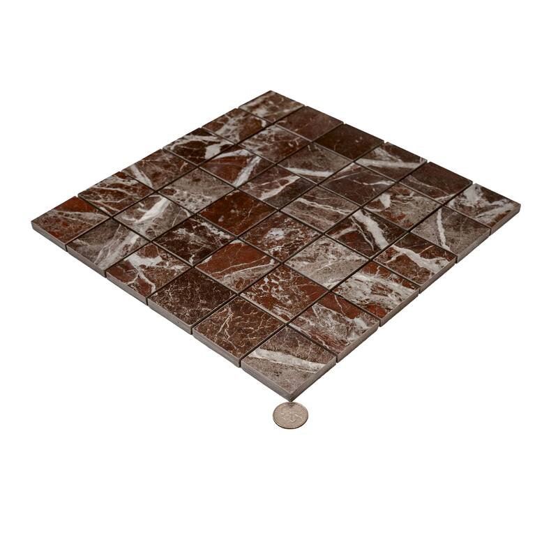 Regalia 12x12 in. Matte Gres Porcelain Uniform Square Mosaic Wall and Floor Tile (5.82 sq ft/case, 6-Pack)