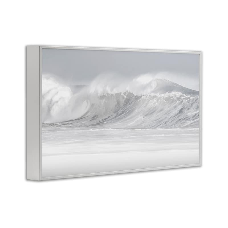 Stupell Cresting Beach Wave Framed Giclee Art Design By Maggie Olsen