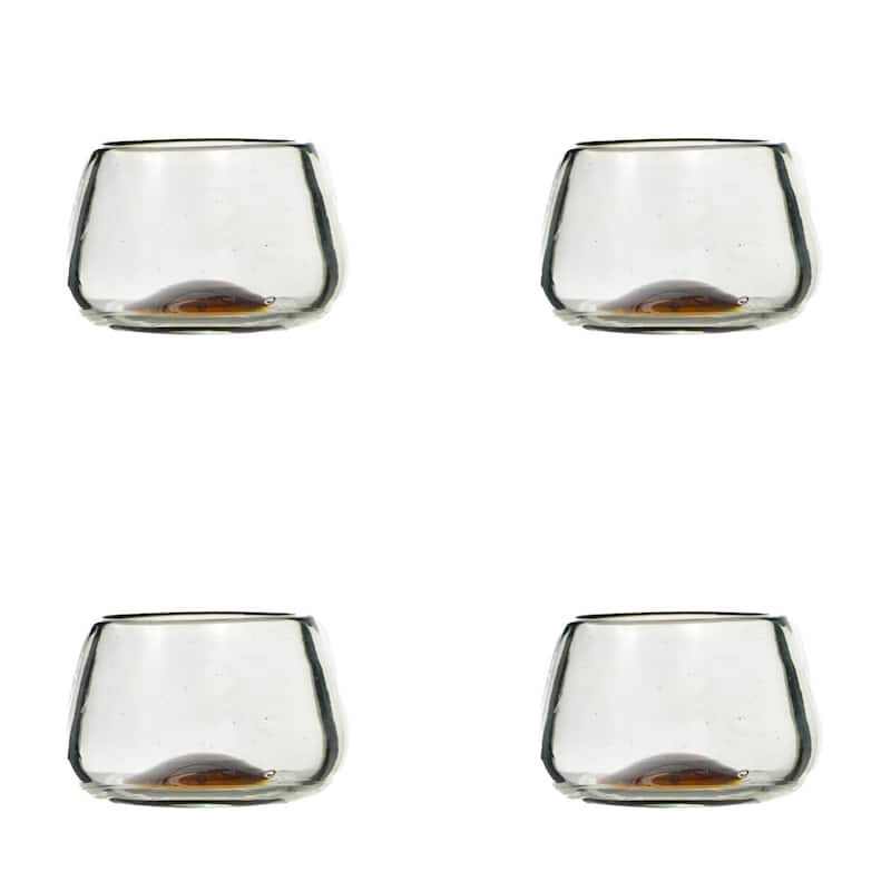 10 Strawberry Street La Ruta Tequila Taster Copita Handblown Mexican Glass, set of 4 - 4 oz. Tequila Taster Copita - Amber
