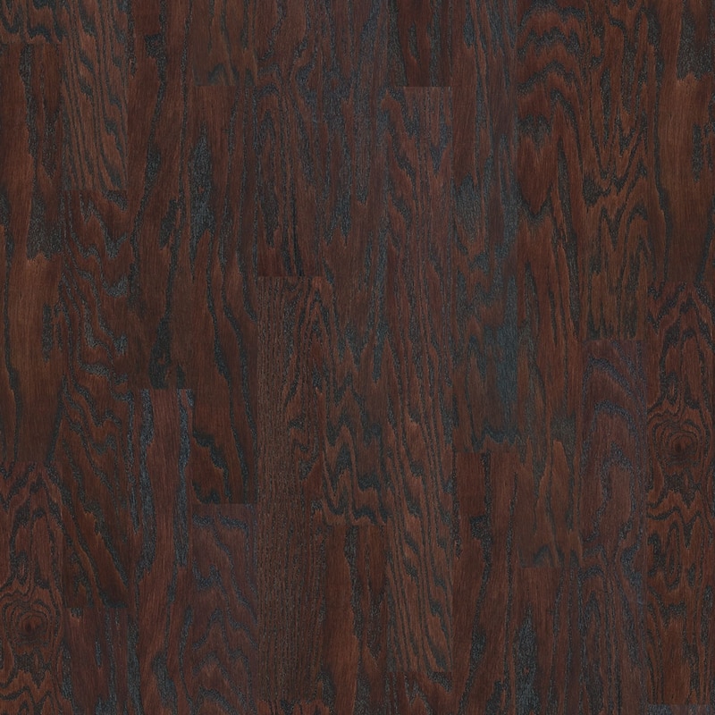 Shaw Albright Oak 5" Wide Smooth Engineered Red Oak Hardwood Flooring - Coffee Bean