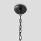 preview thumbnail 5 of 5, Renata Glass 4-Light Black Chandelier by Kosas Home