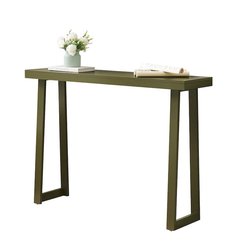 Claude Collection Wood 36" Modern Console Table with Shelf