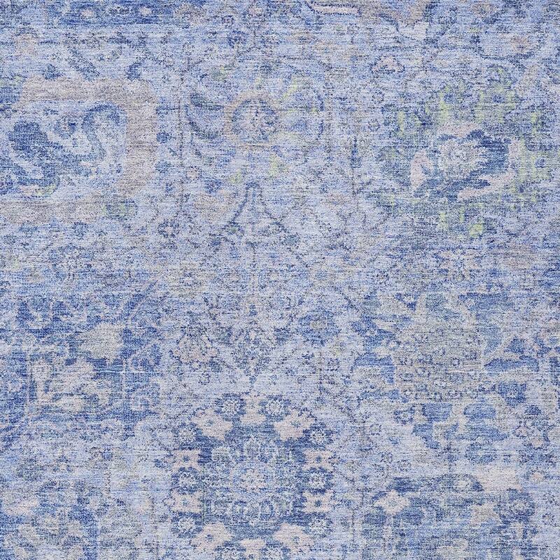 HomeRoots Damask Traditional Rectangle Outdoor Rug