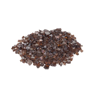 Burnt Bronze Reflective Fire Glass