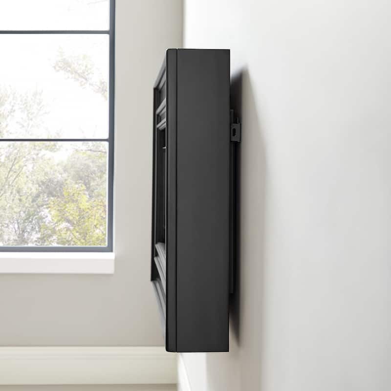 Wall Mounted Electric Fireplace Console, Fully Assembled