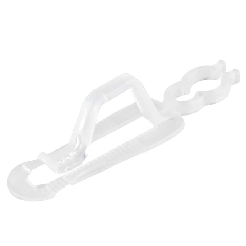Set of 50 Clear Outdoor Universal Christmas Light Clips - 3.5"
