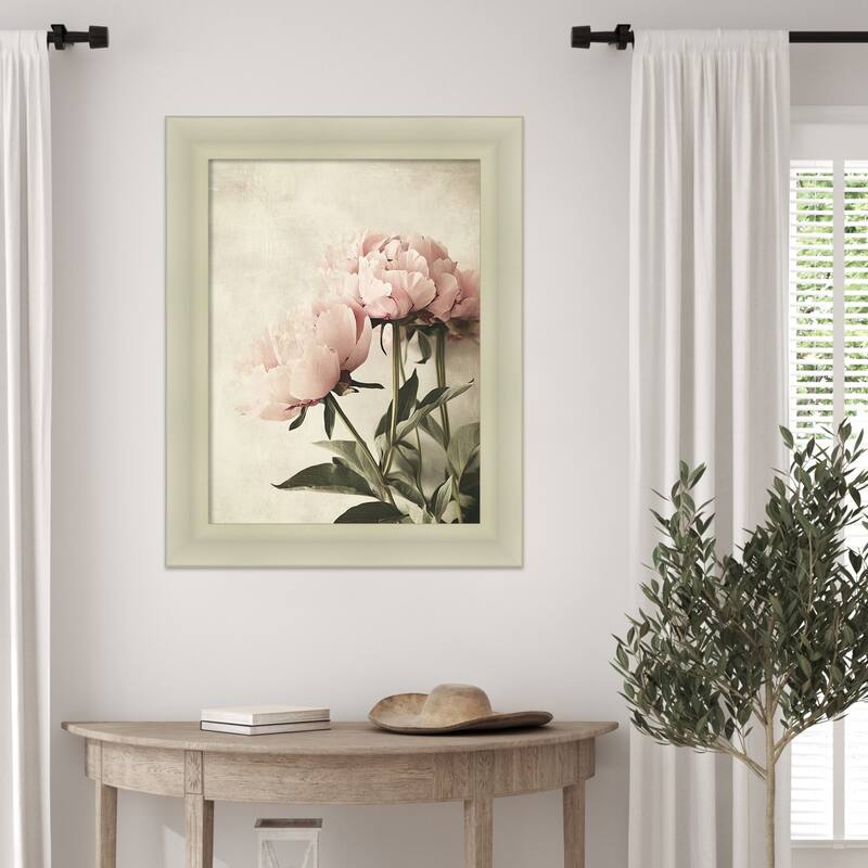 Soft Floral No. 2 by Tradelink inhouse artist Wood Framed Wall Art Print