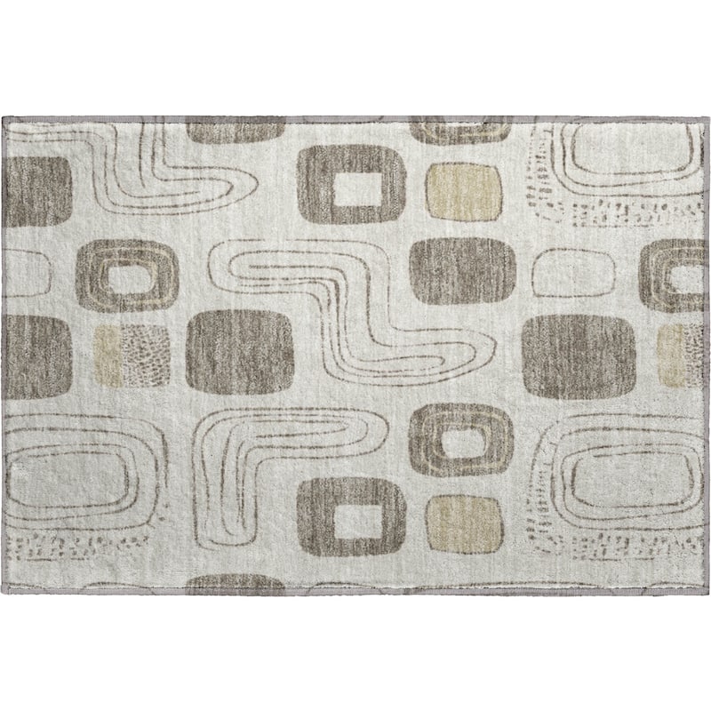 Premium Washable Super Soft Contemporary Elements Mayfield Rug